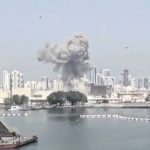 Iranian strikes over the Gulf